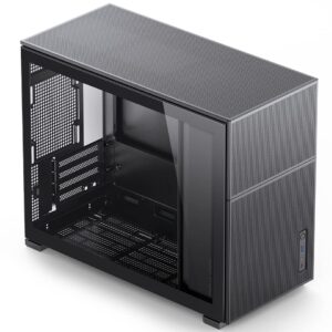 JONSBO D31 MESH Black Micro ATX Computer Case, M-ATX/ITX Mainboard/Support RTX 4090(335-400mm) GPU 360/280AIO,Power ATX/SFX: 100mm-220mm Multiple Tool-Free Design,Black