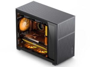 jonsbo d31 mesh black micro atx computer case, m-atx/itx mainboard/support rtx 4090(335-400mm) gpu 360/280aio,power atx/sfx: 100mm-220mm multiple tool-free design,black