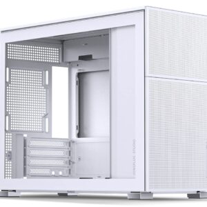 JONSBO D31 MESH White Micro ATX Computer Case, M-ATX/ITX Mainboard/Support RTX 4090(335-400mm) GPU 360/280AIO,Power ATX/SFX: 100mm-220mm Multiple Tool-Free Design,White