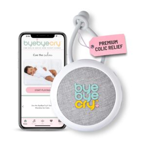 instant colic baby relief sound machine, pediatrician-approved, mom's choice award, colic specific engineered sounds, no medicine or drops, designed by mom of colicky babies, colic calm