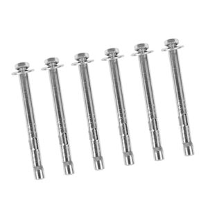 villcase 6 pcs bolt concrete anchors brick anchors stainless steel screws ground screw sleeve expansion screw hex nut sleeve anchor expansion sleeve fixing anchors carriage hex nuts bracket