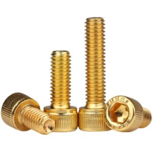 10 pieces of titanium-plated gold inner hexagon screws, m4x30mm for fasteners locking devices fixed mechanical shafts