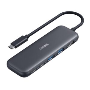 Anker 332 USB-C Hub (5-in-1) with 4K HDMI Display, 5Gbps - and 2 5Gbps USB-A Data Ports and for MacBook Pro, MacBook Air, Dell XPS, Lenovo Thinkpad, HP Laptops and More