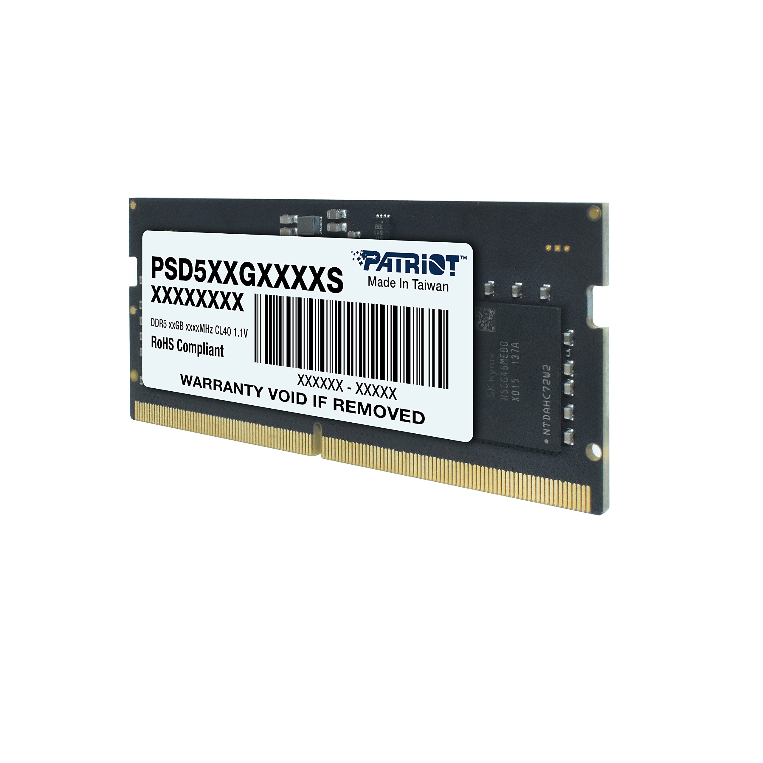 Patriot Signature Line DDR5 16GB (1 x 16GB) 5600MHz SODIMM Single - PSD516G560081S