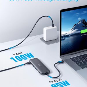 Anker 332 USB-C Hub (5-in-1) with 4K HDMI Display, 5Gbps - and 2 5Gbps USB-A Data Ports and for MacBook Pro, MacBook Air, Dell XPS, Lenovo Thinkpad, HP Laptops and More