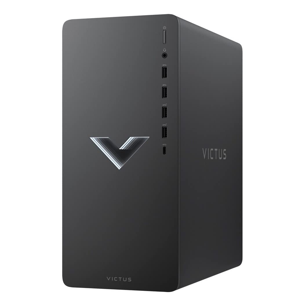 HP Victus 15L Gaming Desktop, 12th Gen Intel Core i3-12100F, GeForce GTX 1650 4GB, 32GB RAM, 1TB PCIe SSD+1TB HDD, USB-C, HDMI, RJ45, WiFi 6, DVI, Peripherals, SPS HDMI Cable, Win 11