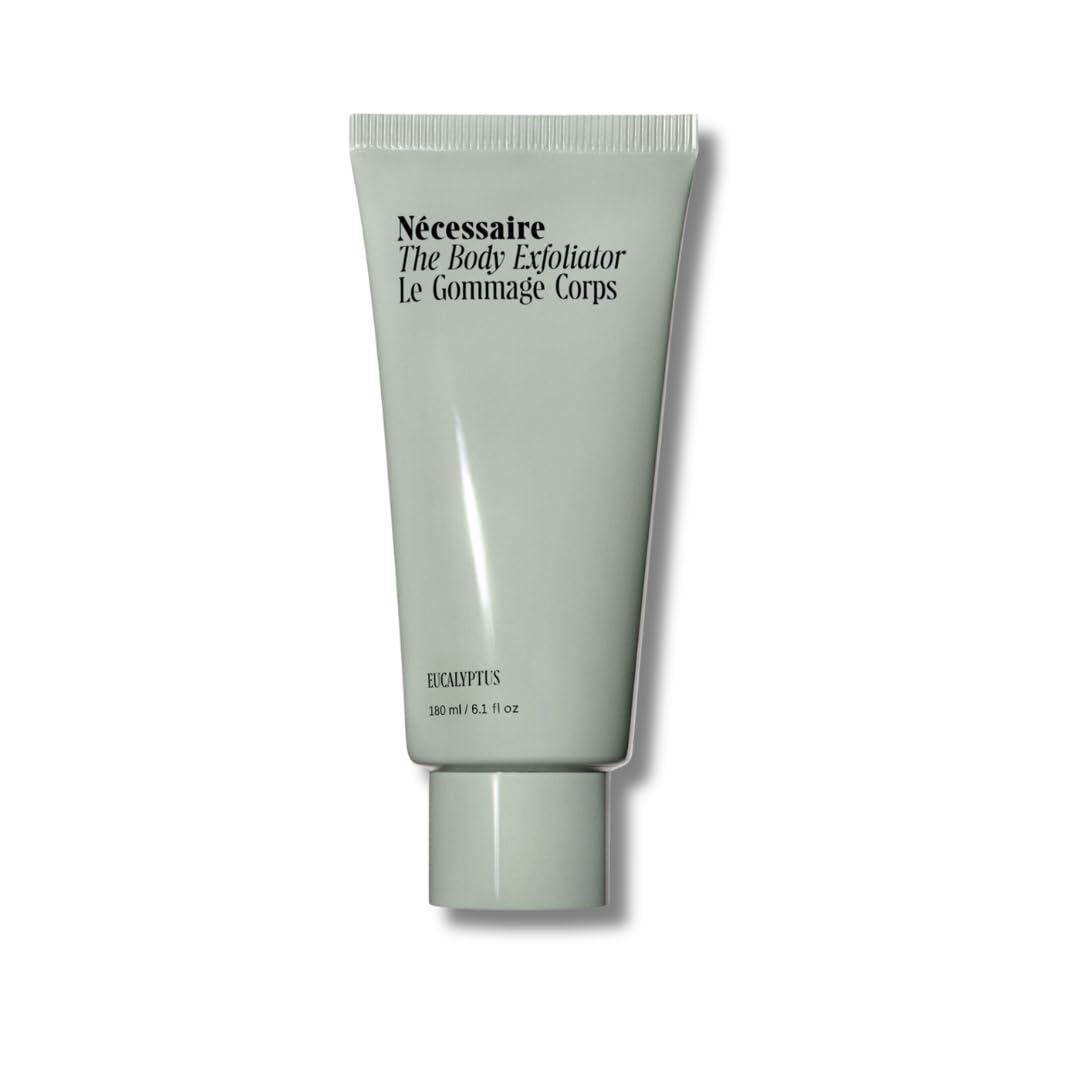 Nécessaire The Body Exfoliator. Eucalyptus. AHA/BHA/PHA. Resurface Skin. Smooth KP and Rough Patches. Hypoallergenic. Dermatologist-Tested. 180 ml / 6.1 fl oz