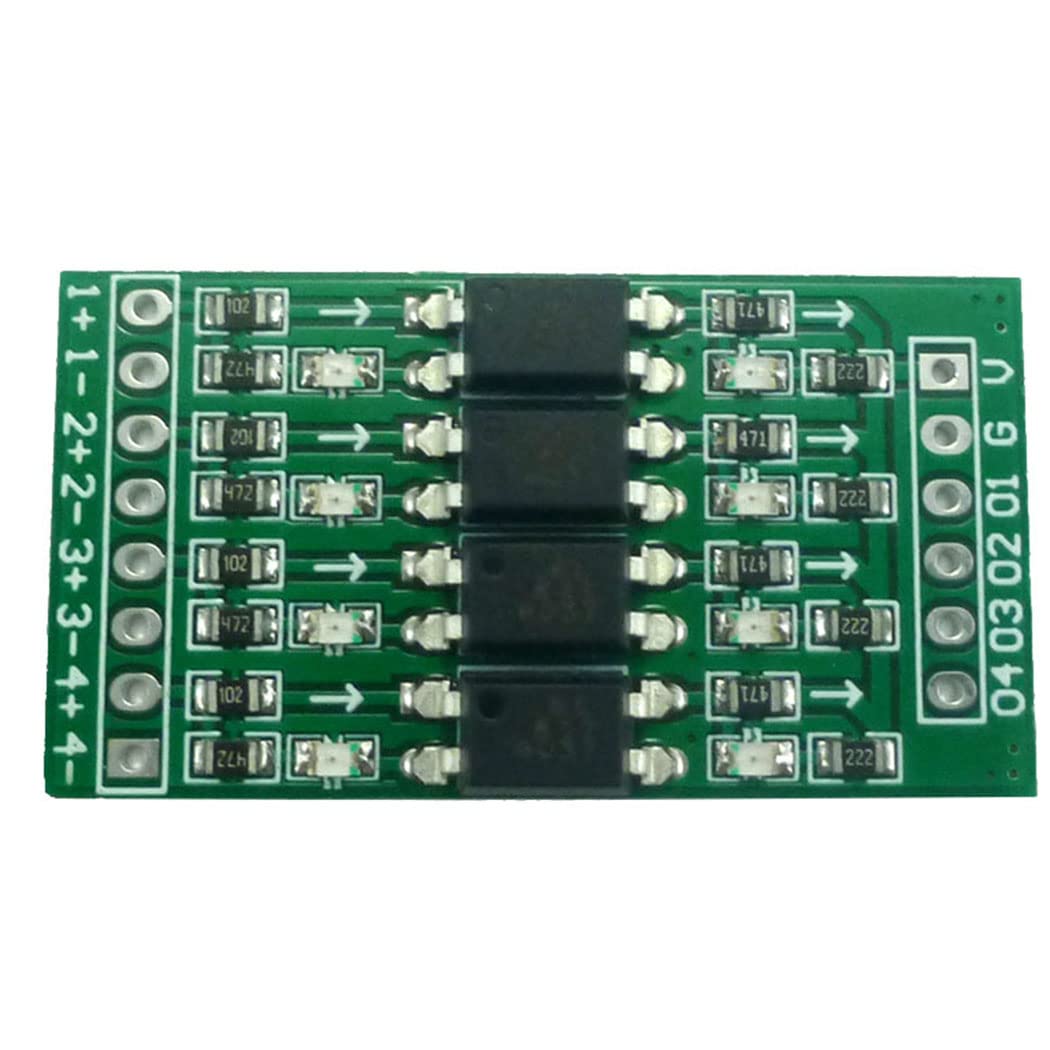 4ch in 5V Out 12V Digital Logic Level Conversion Module PNP/NPN to NPN Optical Isolation Board (1)