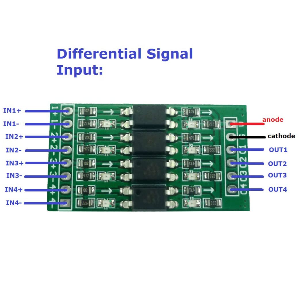 4channels in 12V Out 3.3V Digital Logic Level Conversion Module PNP/NPN to NPN Optical Isolation Board(1)