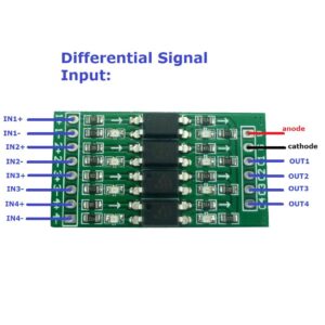 4channels in 12V Out 5V Digital Logic Level Conversion Module PNP/NPN to NPN Optical Isolation Board (1)