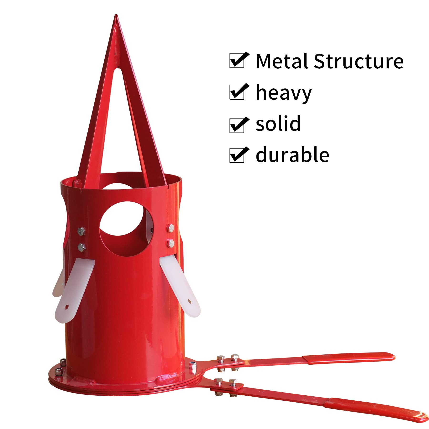 Big Bag Dispenser for Warehouse Farm Home (Red)