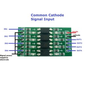 4ch in 5V Out 12V Digital Logic Level Conversion Module PNP/NPN to NPN Optical Isolation Board (1)