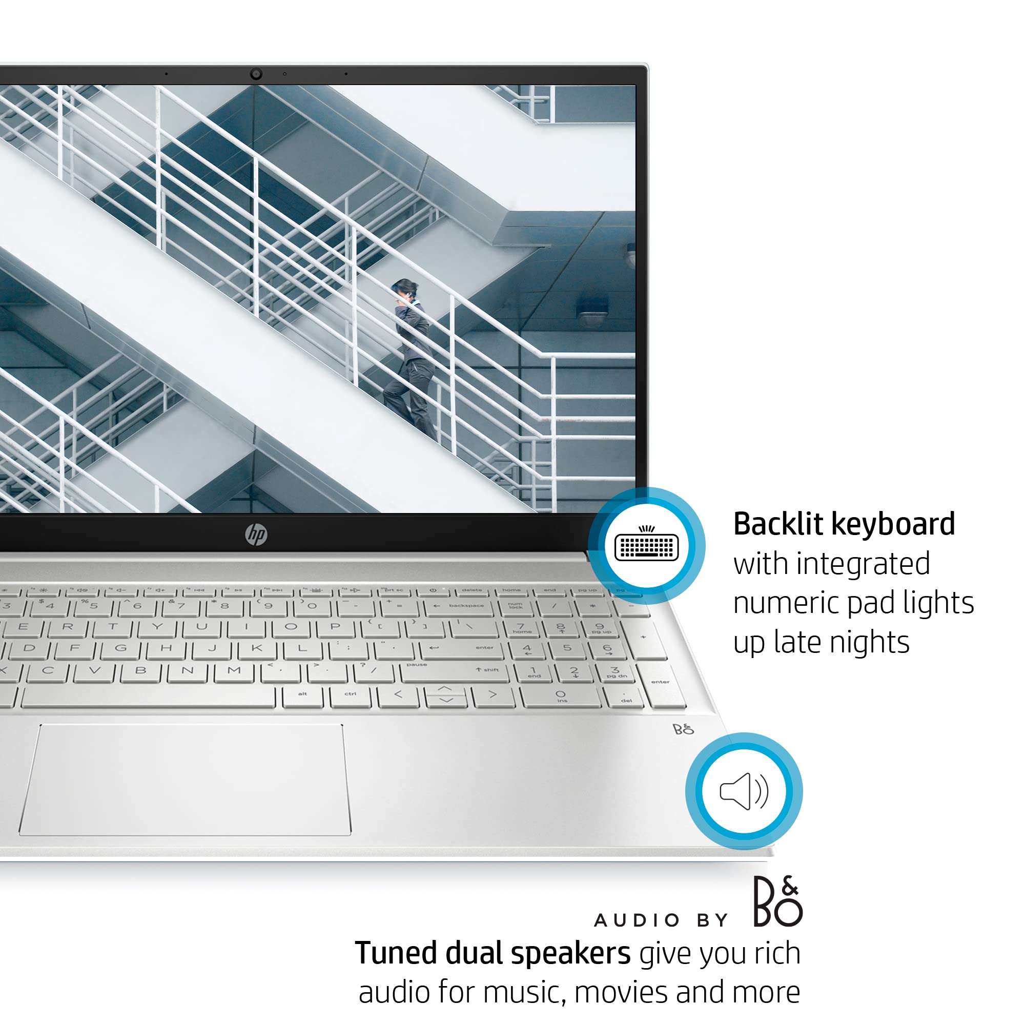 HP Windows 11 Pro Pavilion 15 15.6" FHD Touchscreen Business Laptop Computer, 8-core AMD Ryzen 7 5825U (Beats i7-1185G7), 32GB RAM, 1TB PCIe SSD, Backlit Keyboard, Wi-Fi 6, BT 5.2, HDMI, w/Battery