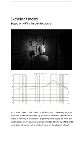 Moondrop Void 50mm High-Performance Dynamic Driver Dual 3.5mm Connector Composite Diaphragm Open-Back Monitor Headphone