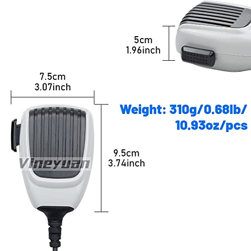 Vineyuan HM-148G Handheld PTT Microphone Heavy Duty for ICOM ICF5061D ICF6061D ICF1721 IC2721 ICF9511 IC952 Radios