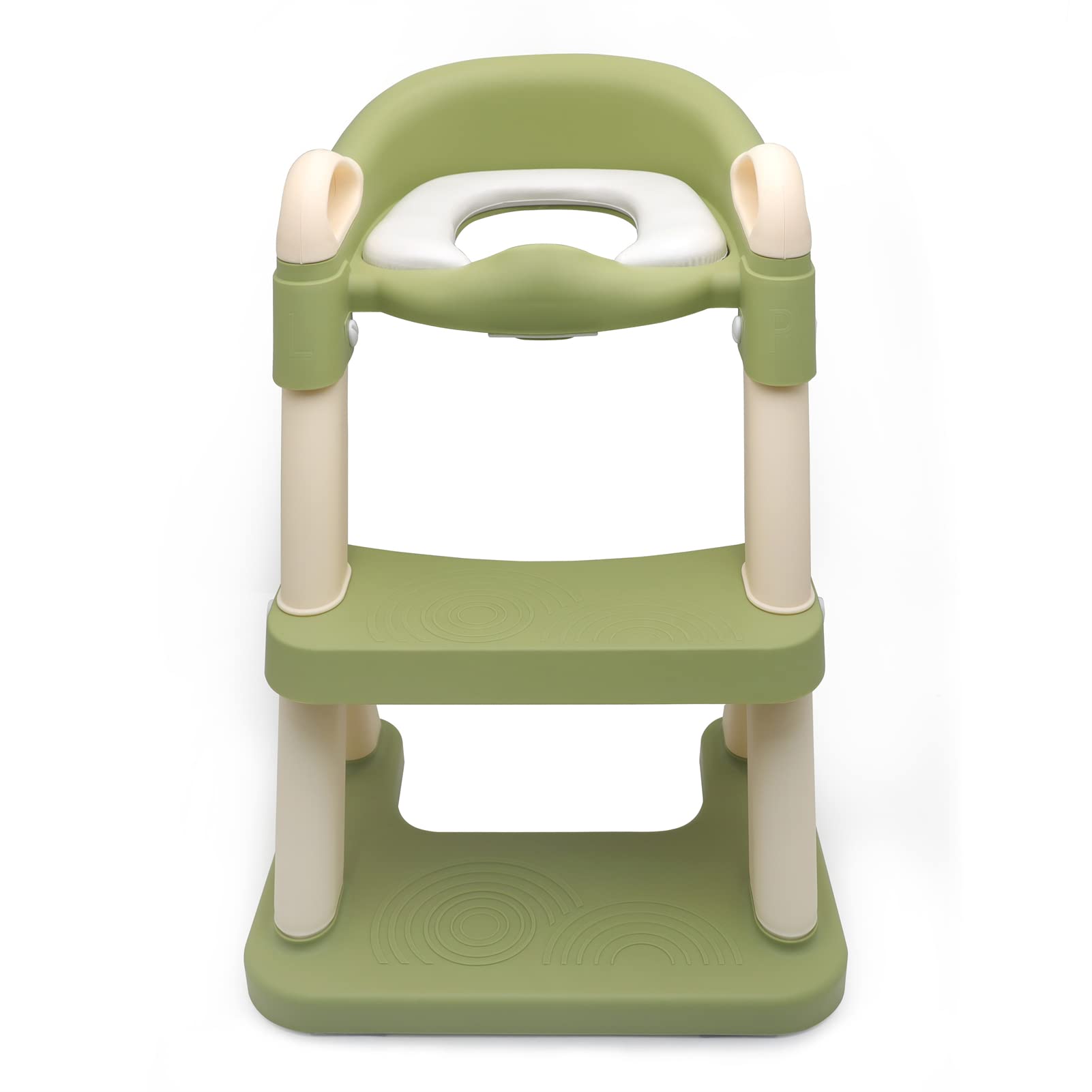 𝐇𝐀𝐒𝐤𝐮𝐥𝐥𝐞 Toddler Potty Training Toilet, Potty Training Seat With Ladder, Toddler Toilet Training Potty for Kids Boys Girls, Non-slip Foldable, Green