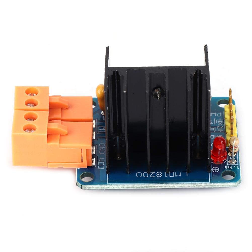 DC Motor Drive Module, LMD18200 Adjustable Speed H-Bridge Motor Drive Module Stepper Motor Drive Controller Board with Power Indication 3A 75W