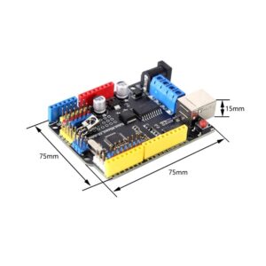 MiOYOOW DC Motor Driver Module, L293D Dual DC Driver Controller Board 0.6A Development Board