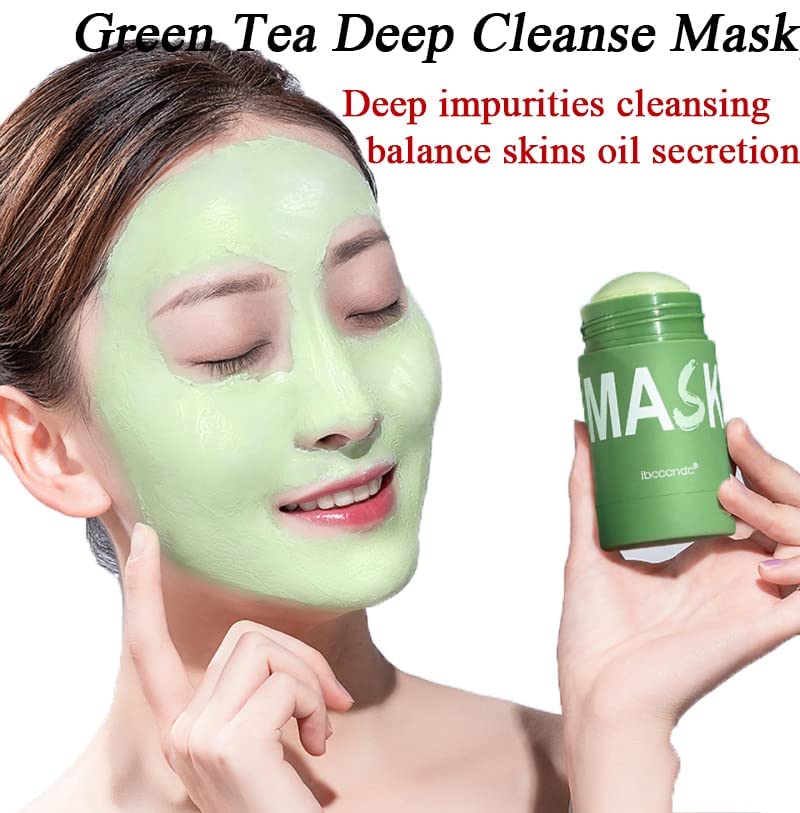 NKICAW Reetata Green Tea Deep Cleanse Mask, 2/4 Pcs Green tea mask stick, Reetata Green Tea Face Mask (2 pcs), 0.04 Ounce (Pack of 1)