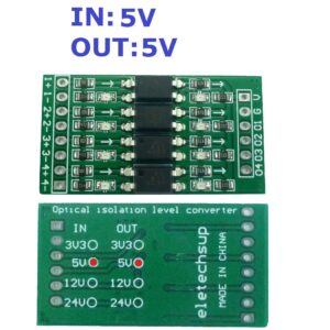 4ch in 5V Out 5V Digital Logic Level Conversion Module PNP/NPN to NPN Optical Isolation Board (1)