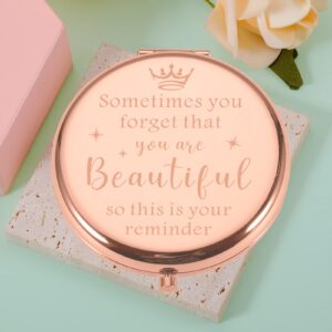 Stocking Stuffers for Women-Makeup Compact Mirror Christmas Party Gift for Female Gift Exchange Game for Christmas for Girl Santa Swap Gift for Daughter Secret Santa Gifts for Her White Elephant Gift