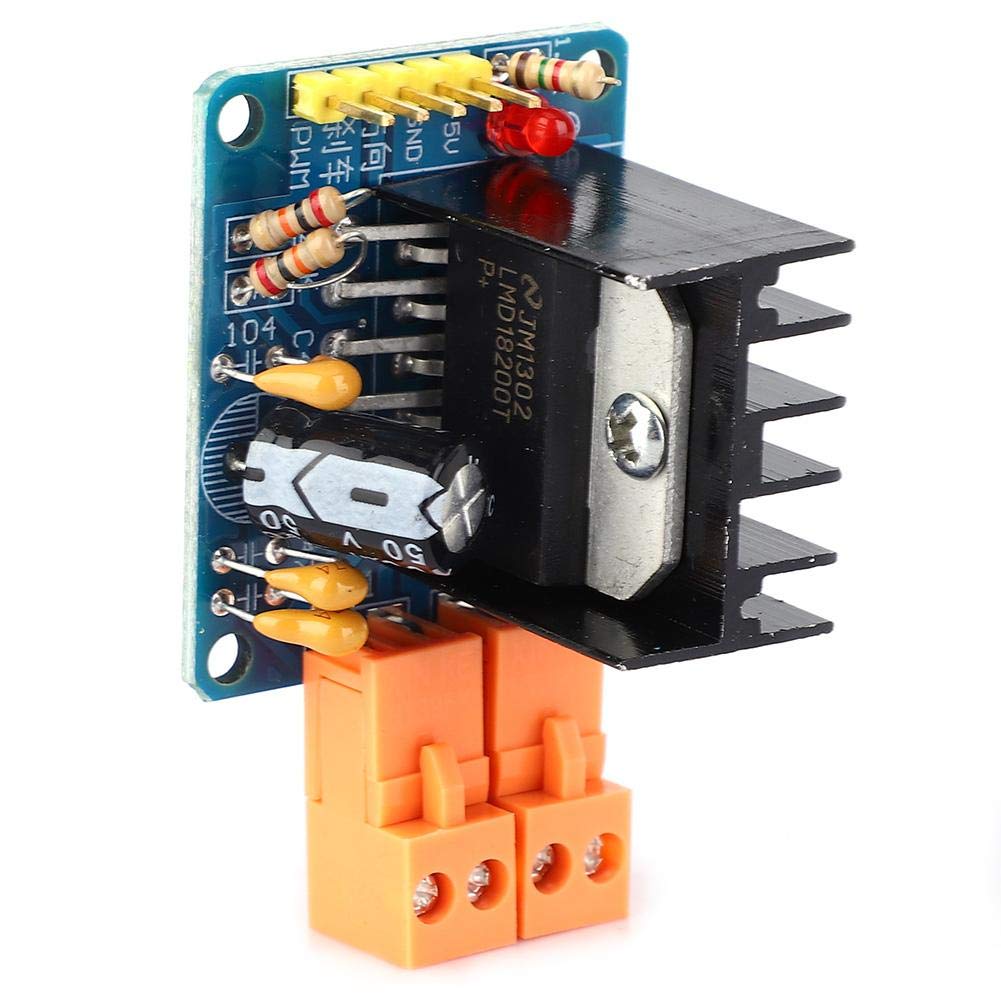 DC Motor Drive Module, LMD18200 Adjustable Speed H-Bridge Motor Drive Module Stepper Motor Drive Controller Board with Power Indication 3A 75W