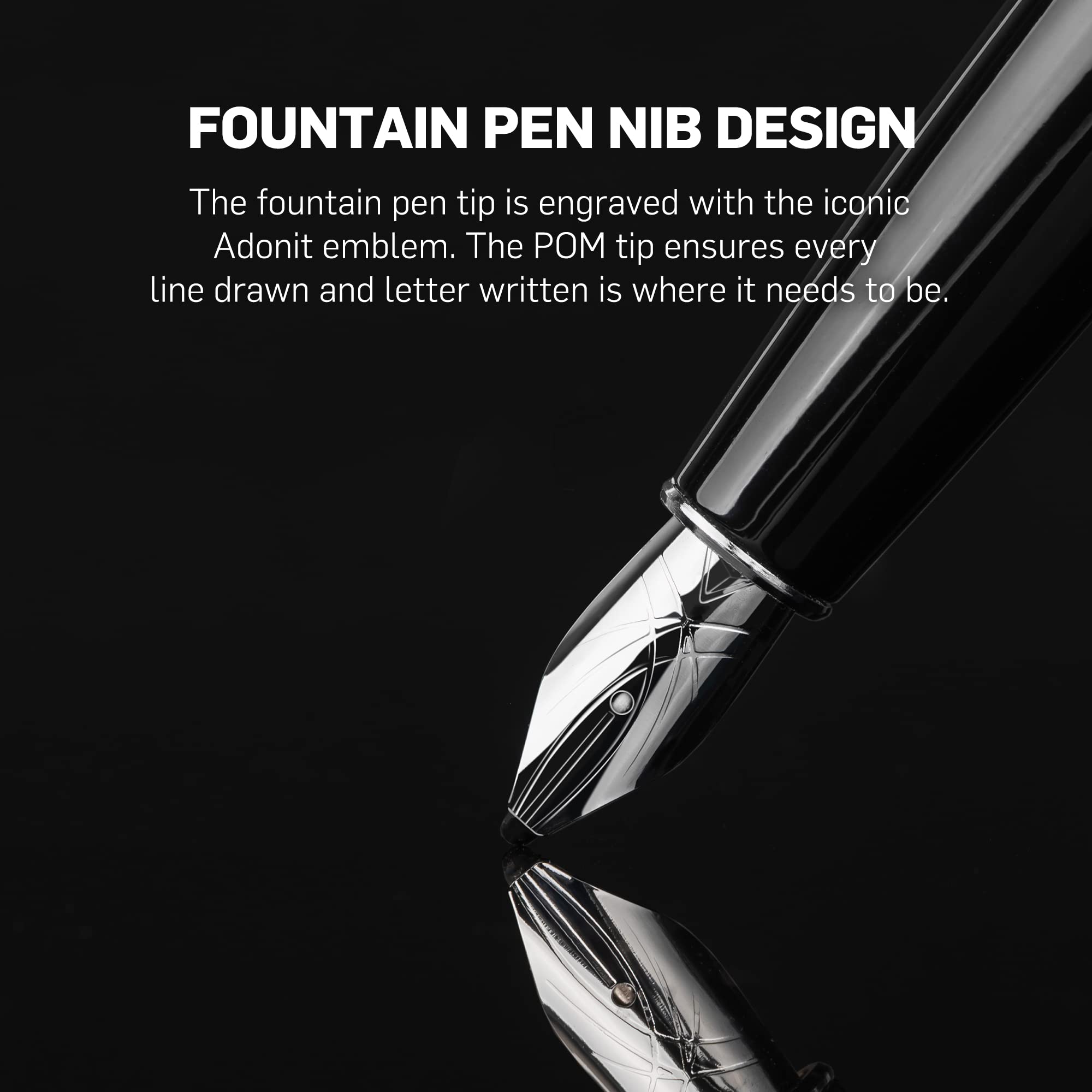 Adonit Star, Fountain Pen Stylus for iPad, Digital Pencil with Palm Rejection, High Precision, Compatible with iPad, iPad Pro, iPad Air, iPad Mini and More