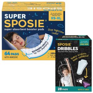 sposie diaper booster pads - underwear and diaper liners for potty training, potty training underwear inserts and incontinence underwear liners