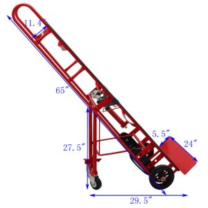 TECHTONGDA Hand Truck Heavy Duty Dolly Cart with Binding Band 550lbs