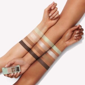 e.l.f. Mini Melt Eyeshadow, Pigment-packed, Eyeshadow Quad Featuring A Mix of Matte & Shimmer Shades, On-The-Go Size, Vegan & Cruelty-Free, Chocolate Mint