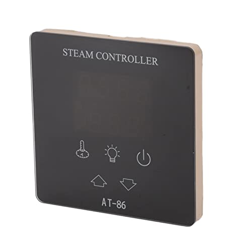 Okuyonic Touch Screen Temperature Controller, Time Setting ABS Touch Screen Temperature Controller Switch Key Time Display for Steam Engine