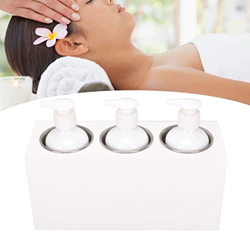 Massage Oil Heater,3 Bottles Fast Heating 9 Gear Removable Lotion Warmer Lotion Cream Warmer Heater Salon Cream Warmer Spa Warmer