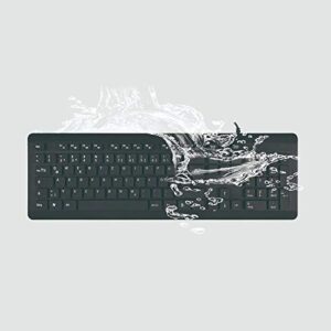 BoxWave Keyboard Compatible with Dell G15 Gaming (5515) (Keyboard AquaProof USB Keyboard, Washable Waterproof Water Resistant USB Keyboard for Dell G15 Gaming (5515) - Jet Black