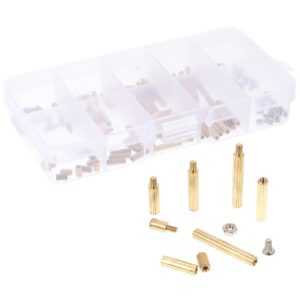 120pcs M2 Computer Screw Motherboard Standoffs Notebook Holder Computer Screws Screw Spacers Computers Laptops Ladder Standoff Computer Stand for Laptop Circuit Board Brass Machine