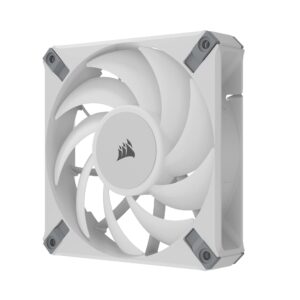 Corsair iCUE AF120 RGB Elite 120mm PWM Fan - Eight RGB LEDs - AirGuide Technology - Fluid Dynamic Bearing - Zero RPM Fan Mode - CORSAIR iCUE Software Compatible - White