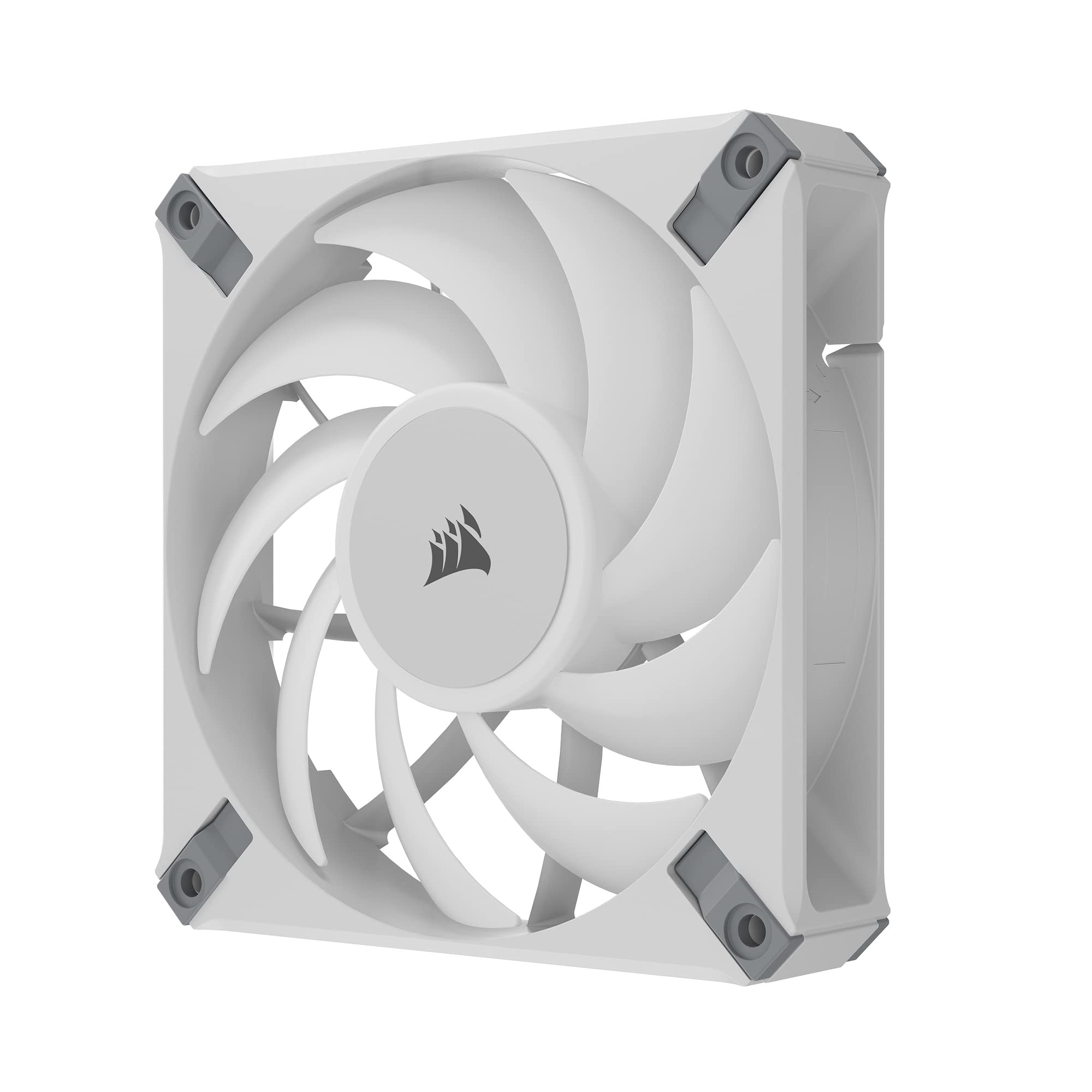 Corsair iCUE AF120 RGB Elite 120mm PWM Fan - Eight RGB LEDs - AirGuide Technology - Fluid Dynamic Bearing - Zero RPM Fan Mode - CORSAIR iCUE Software Compatible - White