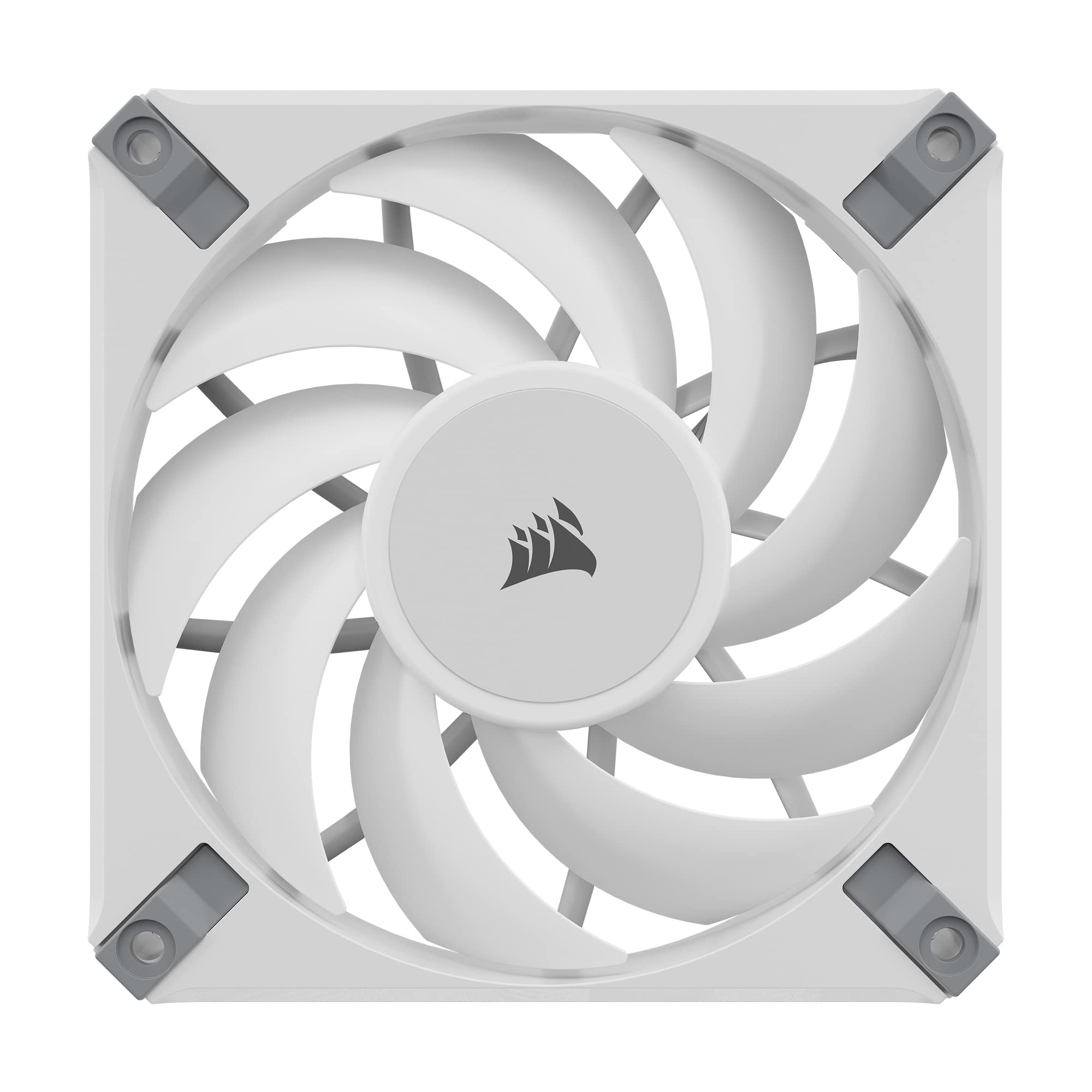 Corsair iCUE AF120 RGB Elite 120mm PWM Fan - Eight RGB LEDs - AirGuide Technology - Fluid Dynamic Bearing - Zero RPM Fan Mode - CORSAIR iCUE Software Compatible - White