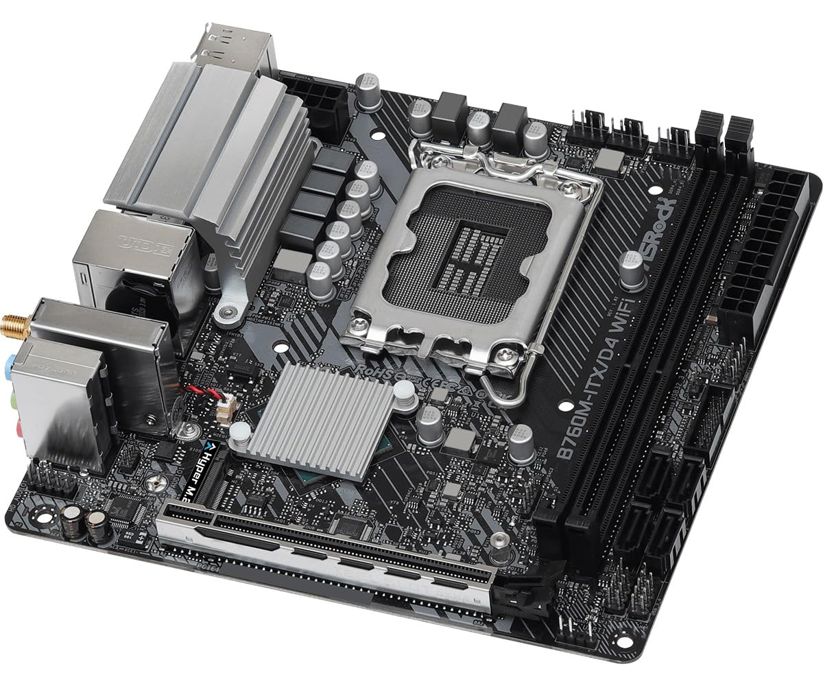 ASRock B760M-ITX/D4 WIFI Supports 13th Gen & 12th Gen Intel® Core™ Processors (LGA1700)