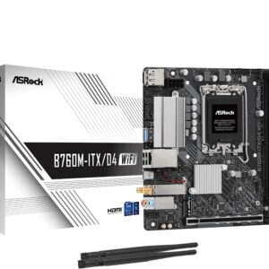 ASRock B760M-ITX/D4 WIFI Supports 13th Gen & 12th Gen Intel® Core™ Processors (LGA1700)