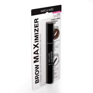 wet n wild Ultimate Brow | Eyebrow Maximizer Powder + Gel Duo Neutral Brown