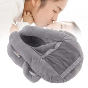 for Breastfeeding, Infant Baby Nursing Cushion Breastfeeding Pillow for Mom and Baby Multifunction Cute Cartoon Baby Pillow (gray)