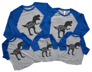 7 ate 9 apparel dino dinosaur saurus birthday shirts for the family - second birthday two blue shirt 2t