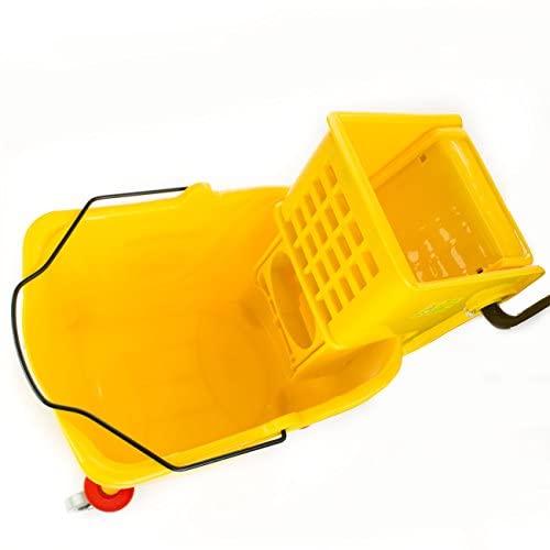 RK Safety RKMB Commercial Mop Bucket Combo-36QT -Yellow