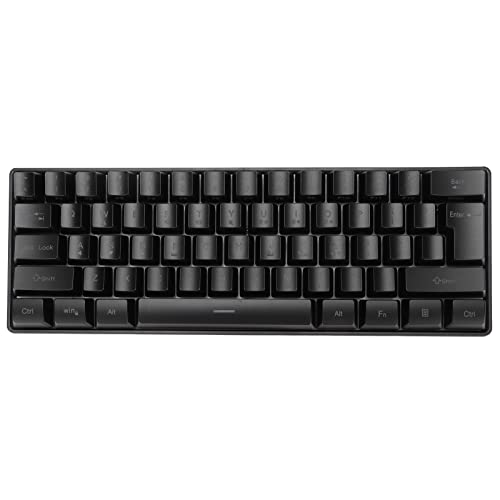 Ejoyous Gaming Keyboard Portable Backlit 61 Keys Wired Black USB PC Keyboard for Laptop Work Gaming