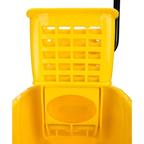 RK Safety RKMB Commercial Mop Bucket Combo-36QT -Yellow