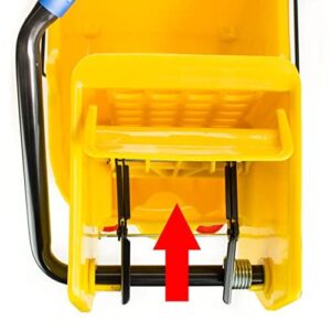 RK Safety RKMB Commercial Mop Bucket Combo-36QT -Yellow