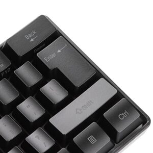 Ejoyous Gaming Keyboard Portable Backlit 61 Keys Wired Black USB PC Keyboard for Laptop Work Gaming