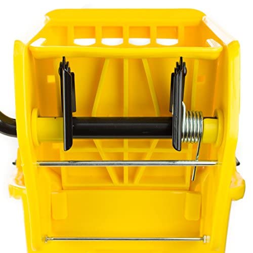 RK Safety RKMB Commercial Mop Bucket Combo-36QT -Yellow