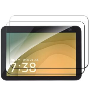 warmyee [2 pack] screen protector for echo show 8 (2nd gen and 1st gen),tempered glass screen film guard for echo show 8 (2021/2019)