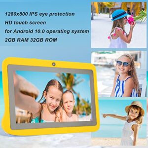 HD Tablet, American Plug 100-240V Kids Tablet with 7 Inch LCD Dual Camera for Gaming (US Plug)